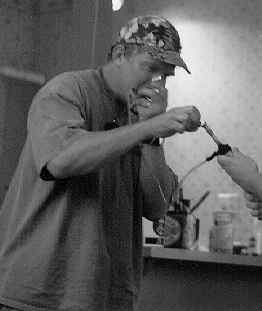 Smoking shithead is a popular pastime at the festival.